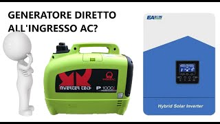 COLLEGO GENERATORE DIRETTO ALLINVERTER [upl. by Ahsinak557]