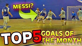 TOP 5 GOALS OF THE MONTH 01  2014 [upl. by Enelrihs]