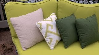 How to Make a Throw Pillow with Piping [upl. by Siegler]