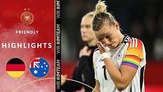 Defeat at Poppfarewell  Germany vs Australia 12  Highlights  Friendly [upl. by Yetti]