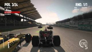 F1 2010  Gameplay  1080p  Max Settings  Kuala Lumpur  Race [upl. by Tenej]