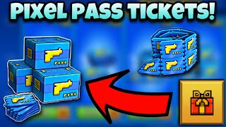 How To Get Pixel Pass Tickets For FREE In 2022  Pixel Gun 3D [upl. by Mowbray]