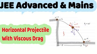 5 Pathfinder Physics  Kinematics  horizontal projectile motion with viscous force [upl. by Nosylla]