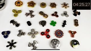 MASSIVE Fidget Spinner Spin Competition Which One Will Win Also Huge Giveaway Announcement [upl. by Erapsag449]