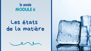 1e année  Module 6  Les états de la matière [upl. by Akinorev136]