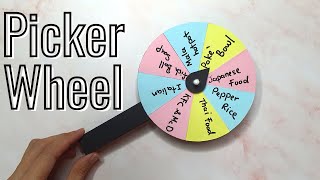 【DIY】How to Make a Spinning Wheel using paper Picker Wheel For Your Dilemma [upl. by Ogg]