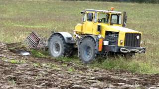 K700  Odessa ader künd  Ploughing with K700 and Odessas plow [upl. by Ainirtac]