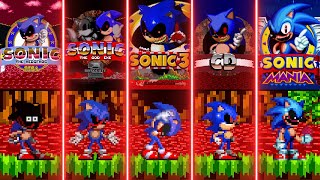 Evolution of SonicEXE Mods  SonicEXE Collection [upl. by Gardiner]