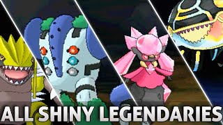 Pokemon ORAS All SHINY Legendary Pokemon and Forms w Signature Moves Omega Ruby Alpha Sapphire [upl. by Ailem]