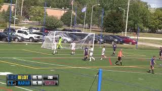 Marian Mens Soccer Defeats Beloit in Thriller [upl. by Lewap]