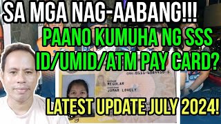 ✅SSS NEWS WOW PWEDI NA PAANO KUMUHA NG SSS IDUMID CARD LATEST UPDATE JULY 2024 [upl. by Sascha848]