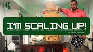 EP 172 Im Scaling Up My Cleaning Process amp Steps To Ensure Success On Brew Day [upl. by Adirf516]