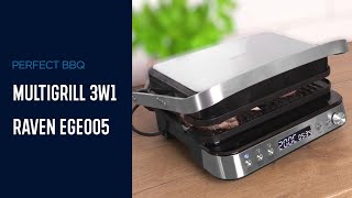 Multigrill 3w1 PERFECT BBQ Raven EGE005 [upl. by Aicel]