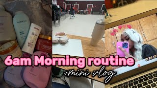 MY REALISTIC 6AM HIGH SCHOOL MORNING ROUTINE  chitchat skincare grwm vlog  RANDI SAMARI [upl. by Suzan787]