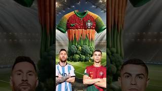 Messi vs ronaldo Guess the vegetable jersey for ronaldo and messi [upl. by Bui]