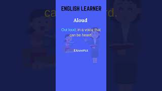 English Word  Aloud  Meaning With An Example englishwords english aloud [upl. by Kho]