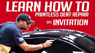 LEARN HOW TO  PAINTLESS DENT REPAIR  INVITATION DIY [upl. by Brenner]