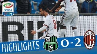 Sassuolo  Milan 02  Highlights  Giornata 12  Serie A TIM 201718 [upl. by Livvy]