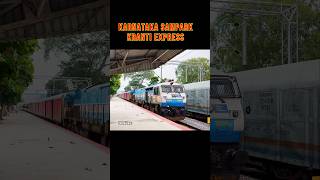 DIESEL LOCO Karnataka Samparkranti Express railway expresstrain train trains trainvideos loco [upl. by Etterrag364]