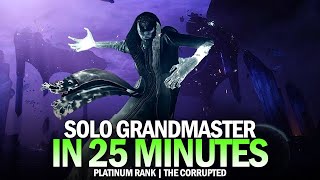 Solo GM The Corrupted in 25 Minutes Titan  Platinum Rank Destiny 2 Season of the Haunted [upl. by Yorgen]