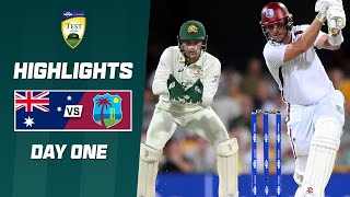 Australia v West Indies 202324  Second Test  Day 1 [upl. by Rangel]