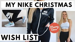 Nike Christmas Wish List Haul amp Try On  Keltie OConnor [upl. by Agiaf222]