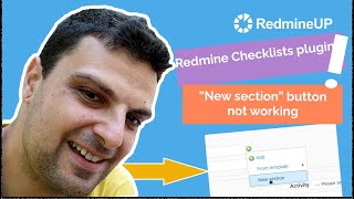 Why quotNew sectionquot button is not working in the Redmine Checklists plugin [upl. by Malamud]