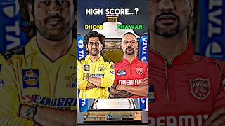 MS Dhoni vs Shikhar Dhawan IPL Stats Comparison cricket ipl shorts [upl. by Alyce]