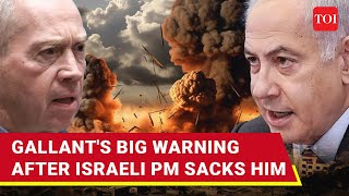 Gallants Chilling Warning After Netanyahu Fires Him  Israel Risks Mark Of Cain  Watch [upl. by Duthie243]