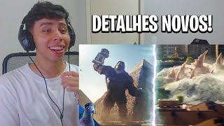 REACT Novas imagens de Godzilla x Kong The New Empire  O Novo Império [upl. by Orten]