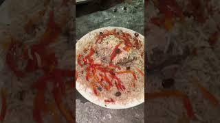 Kabuli Pulao 😋  Special Afghani beef pulao 🍖 streetfood beefpulao shorts [upl. by Yevol]