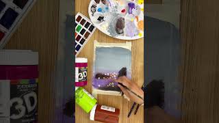 Sadness Behind The Fence  Acrylic painting for beginners step by step  Paint9 Art [upl. by Nazarius]