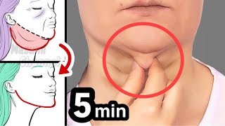 5MIN DOUBLE CHIN FAT  FACE LIFT  SLIM NECK🔥 HOME JAPANESE FACE EXERCISE [upl. by Treva]