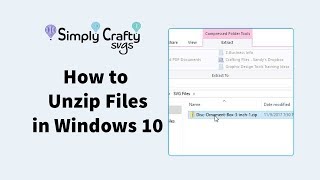 How to Unzip Files in Windows 10 [upl. by Eillime]