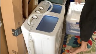 How to use a portable costway washing machine [upl. by Soane]