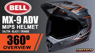 Bell quotMX9 Adventurequot Mips Helmet Dalton BlackOrange  360 Video  MOTOD Racing [upl. by Montagna]