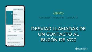 Desviar Llamadas de un Contacto al Buzón de Voz  Oppo Android 12  ColorOS 12 [upl. by Schuman]