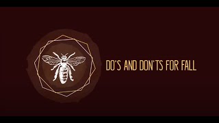 Tips for Keeping Bees amp Wasps Away This Fall [upl. by Etnod948]