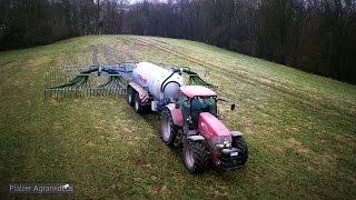 Gärsubstrat ausbringen ► MC CORMICK XTX185 mit STREUMIX 16500L  VOGELSANG SWING UP 15m [upl. by Issim65]