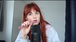 ASMR FAST AND AGGRESSIVE SPIT PAINTING MOUTH SOUNDS AND NIBBLING [upl. by Oramug]