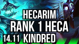 HECARIM vs KINDRED JGL  Rank 1 Rank 1 Heca Quadra 1226 1100 games  KR Challenger  1411 [upl. by Adyeren]