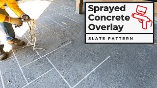 How to Resurface a Concrete Patio with a Decorative Concrete Overlay [upl. by Inamik343]