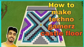 How to make Techno gamerz Castle Floor  Techno gamerz Castle tutorial [upl. by Dumond]