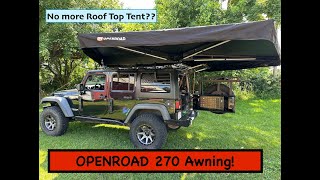 Openroad 270 Awning Install and first impressions [upl. by Arracahs]