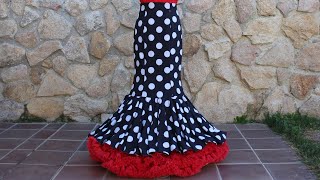 Falda flamenca larga clavel [upl. by Naillil996]