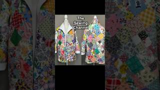 🌎 Feedsack Quilt Coat Is Out Of This World🔥 quiltcoat quilting thesewingchannel [upl. by Nyral]