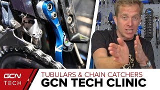 Tubular Tyres Chain Catchers amp Winter Bike Storage  GCN Tech Clinic [upl. by Gaul218]