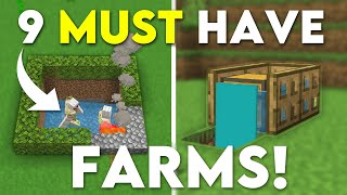 9 Farms You NEED Minecraft Bedrock 121 MCPEXboxPS4Nintendo SwitchWindows10 [upl. by Burta761]