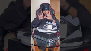 BLACK CEMENT 3 2024 UNBOXING IN 45 😳‼️ SECONDS shorts jordan3 unboxing [upl. by Nylyoj]