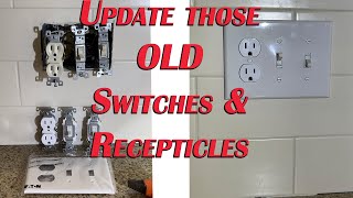 Change out those old switches and outlets aka receptacles [upl. by Esened]